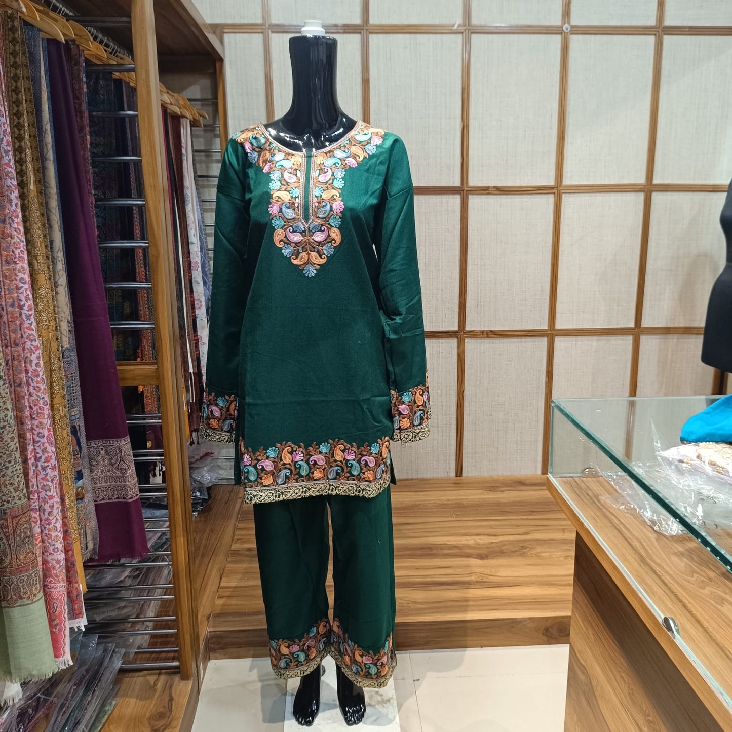 Pashloom mustard, red wool woolen apparel for festive gifting, product image 2
