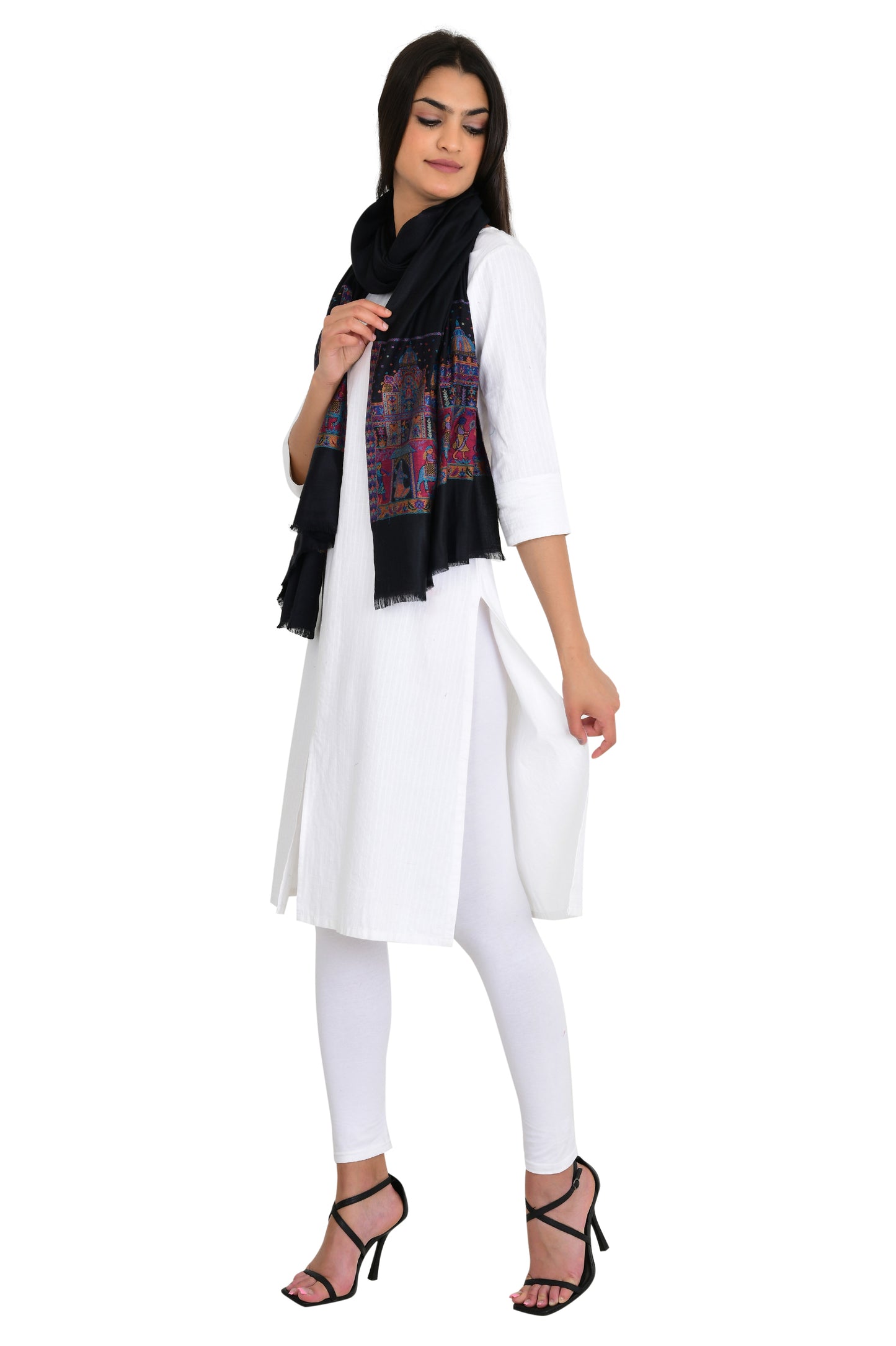 Effortless Casual Style with Silky Shiny Scarves for women