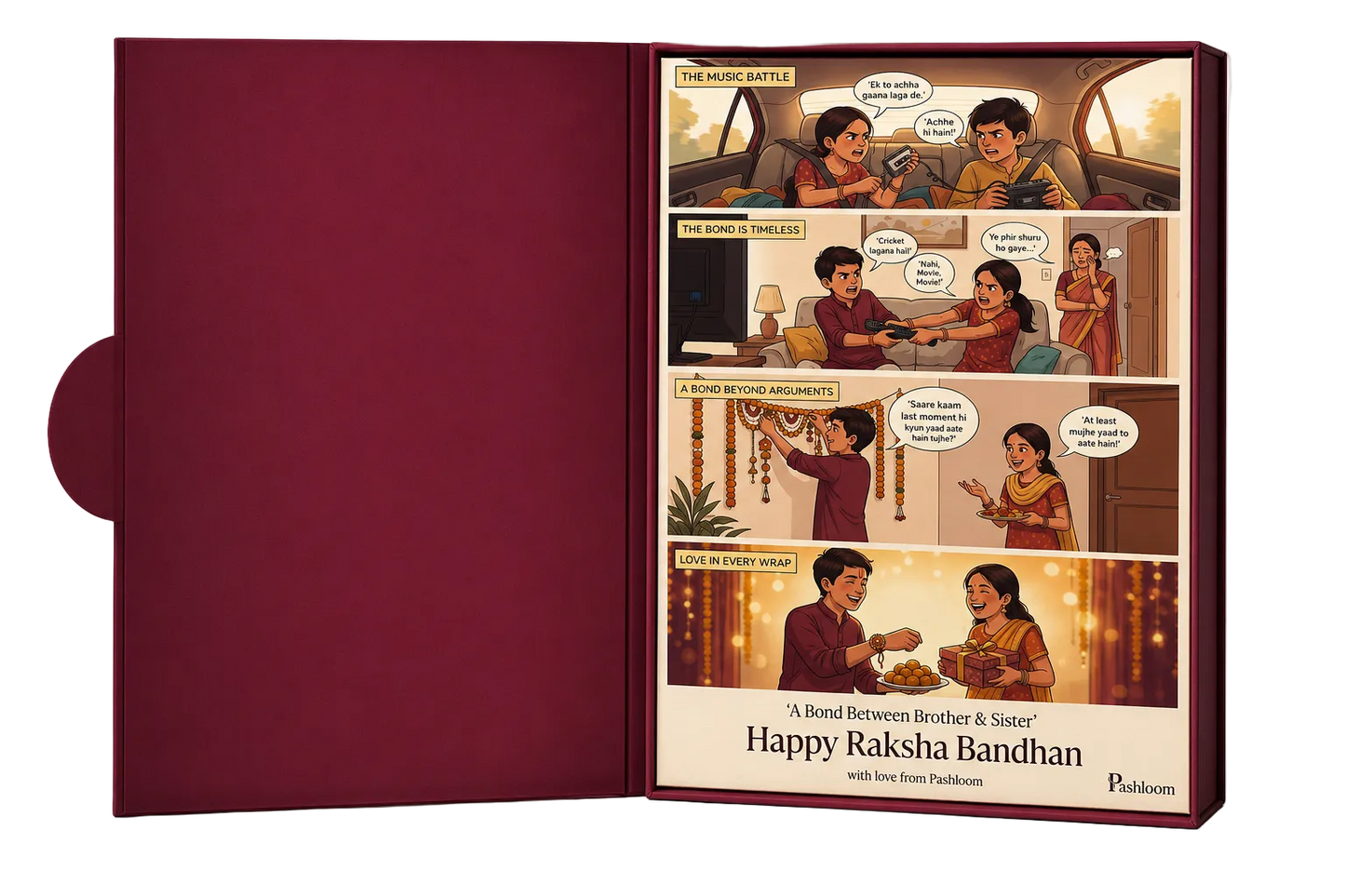 Pashloom Rakshabandhan Brother Sister Rakhi Gift