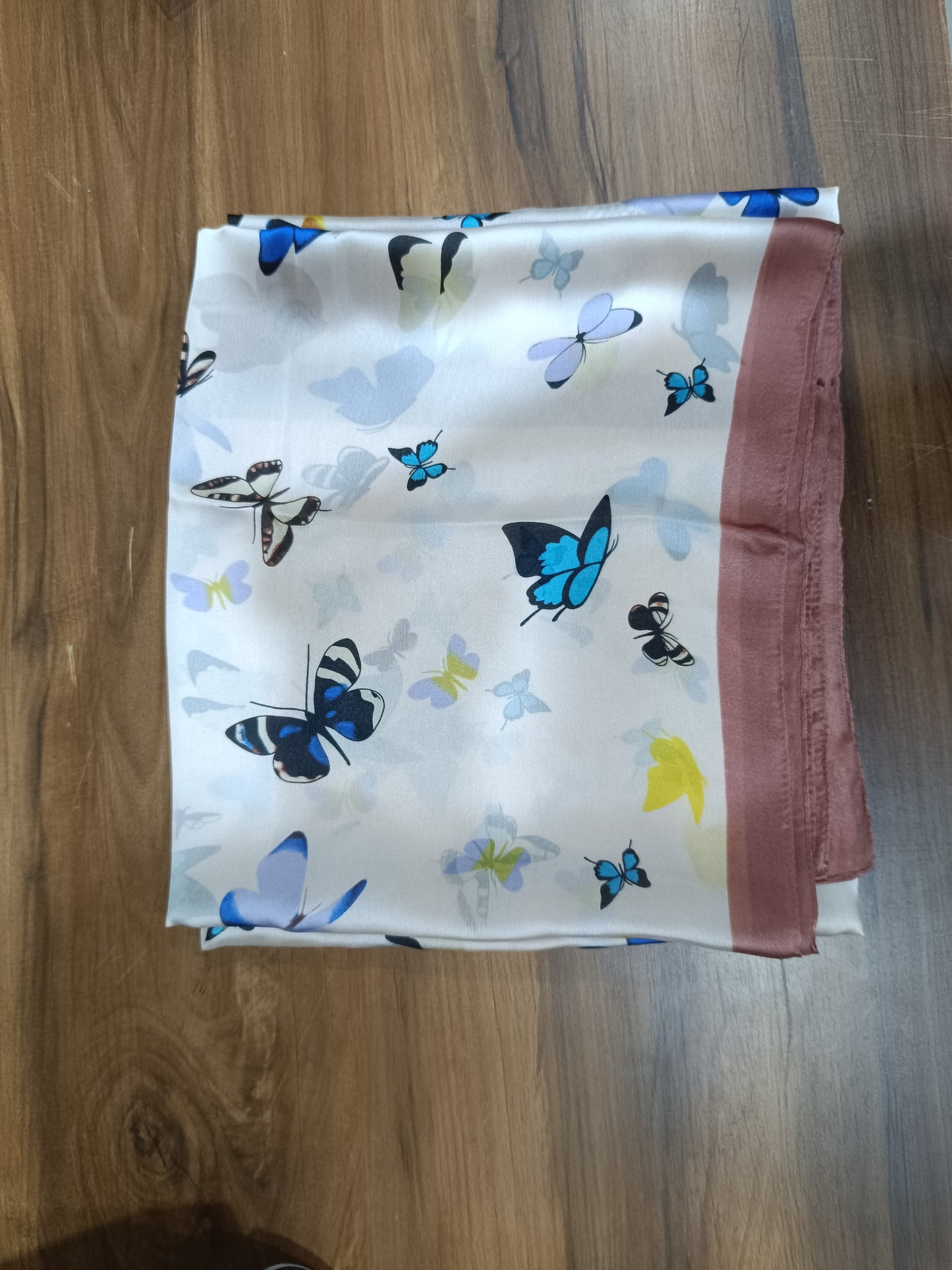 Pashloom baby pink, white, orange, mid sea blue silk scarves for premium gifting, product image 5