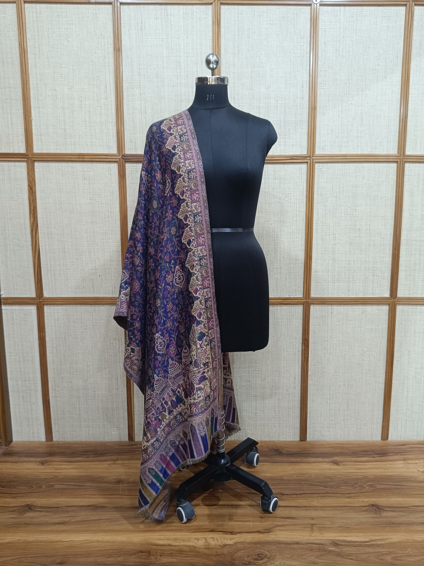 Pashloom multicolor, grey, white, beige 1 wool stole for wedding gifting, product image 5