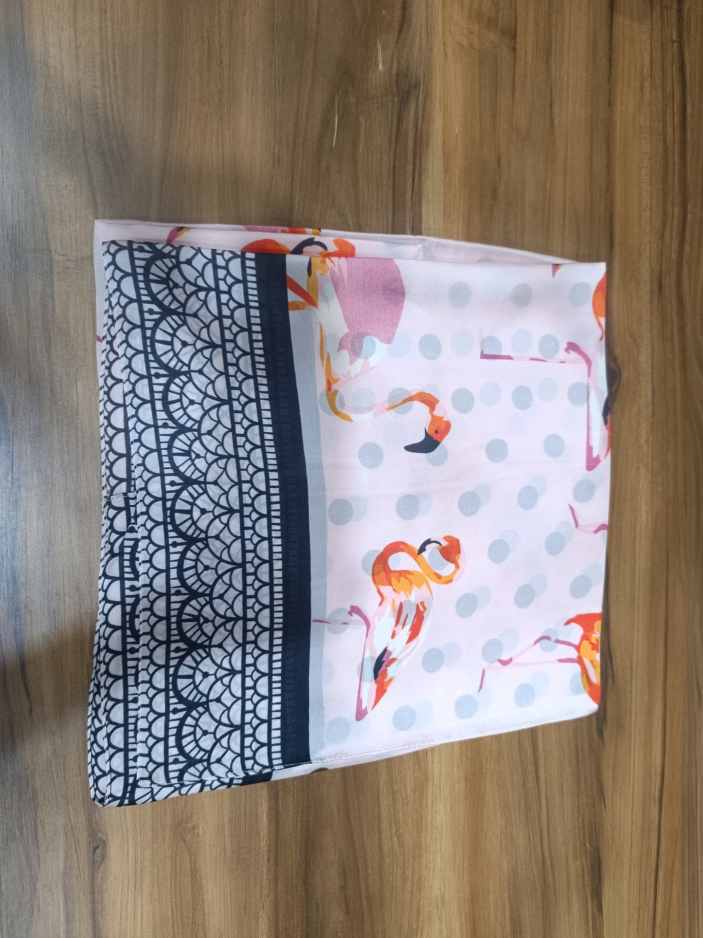 Printed Silk Stole for Women | Soft & Lightweight Polka Dot Design
