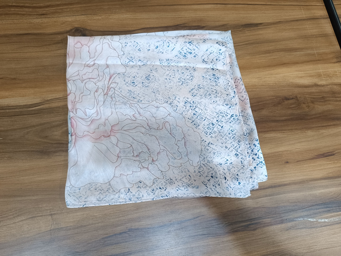 Pashloom silver, blue, peach, gold silk scarves for premium gifting, product image 5