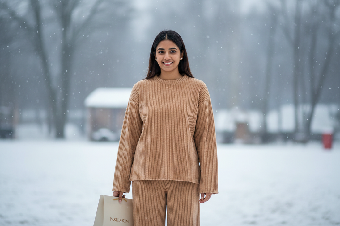 Pashloom Lekar Aaya Hai Woolen Cord Set… Vo B Affordable Price Mein!