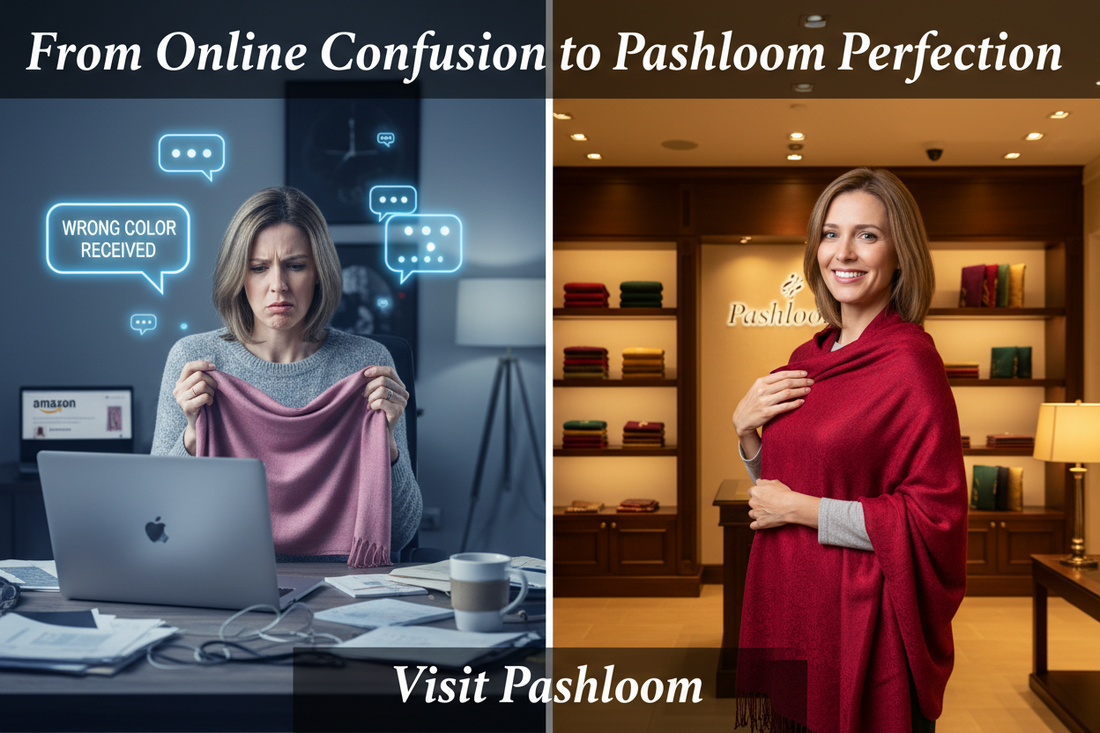 Amazon, Flipkart sab dekh liya... par kahin bhi vo wali shawl nahi mil rahi!