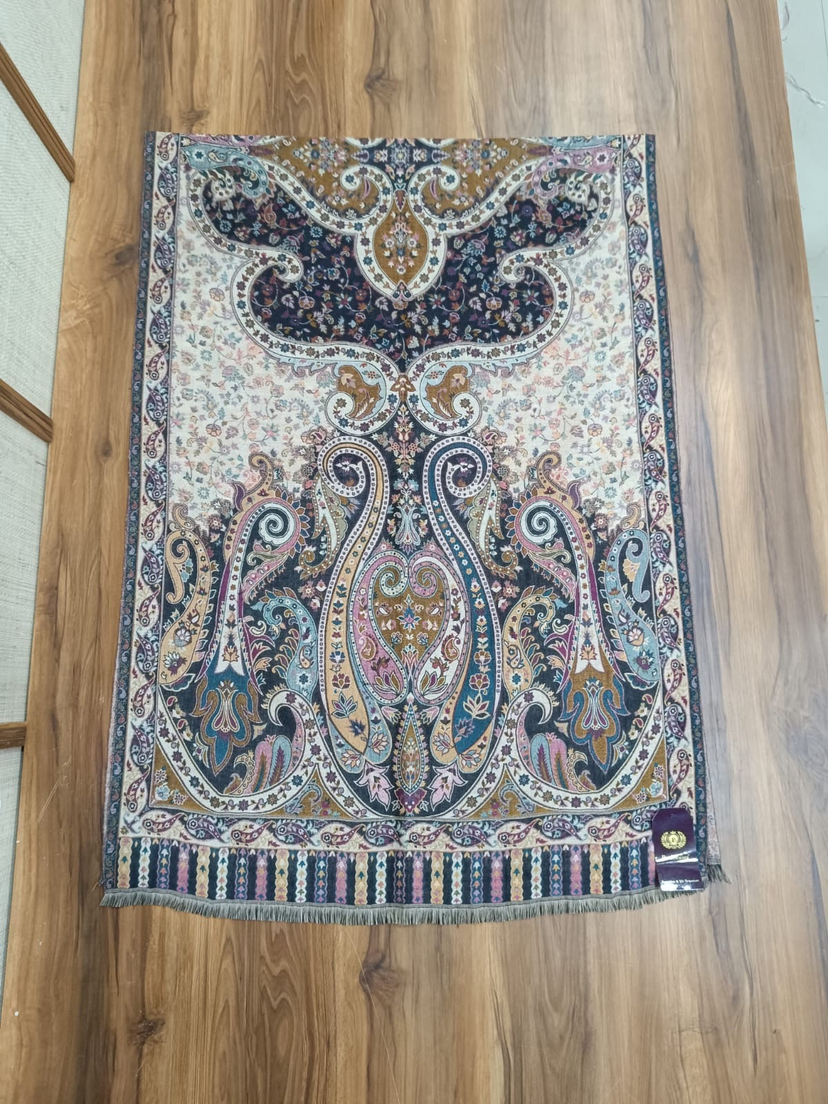 Pashloom multicolor wool stole for wedding gifting, product image 2