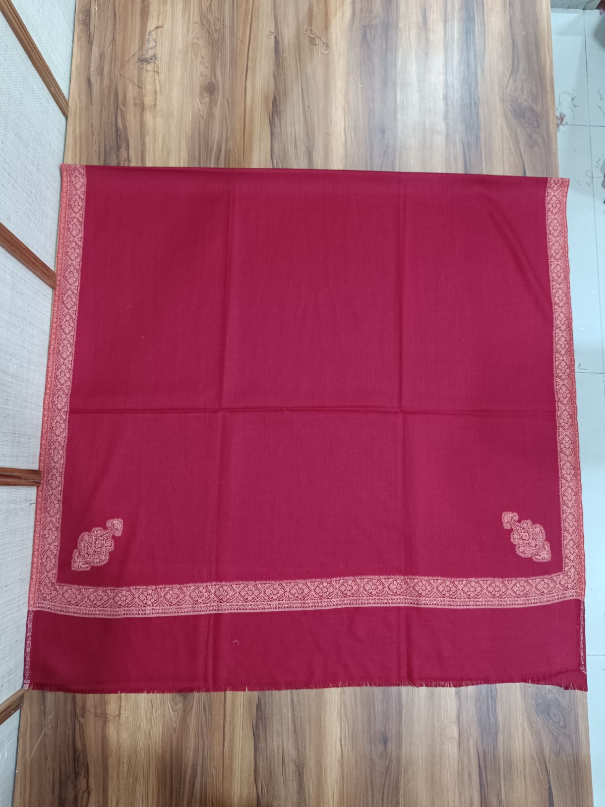 Pashloom™ His & Her Red Barat Celebration Wool Shawl Gift Set