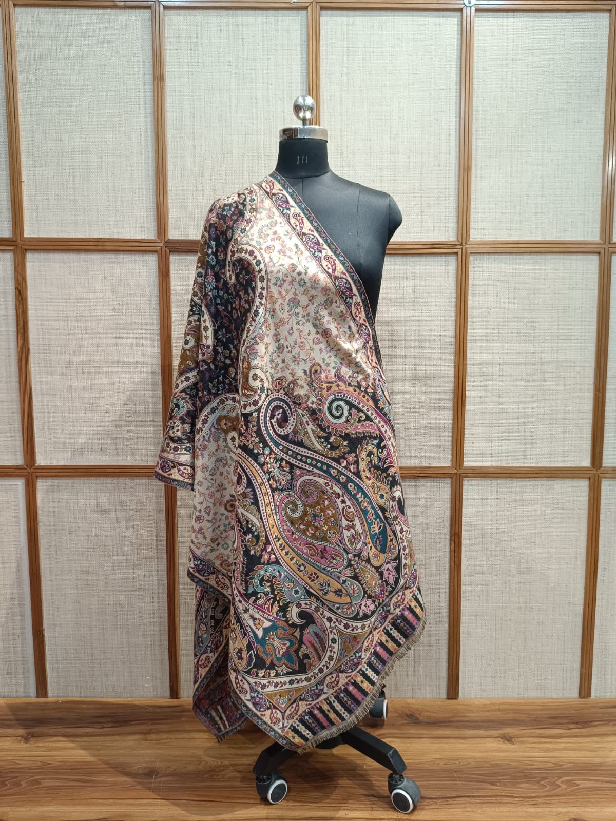 Pashloom multicolor wool stole for wedding gifting, product image 1