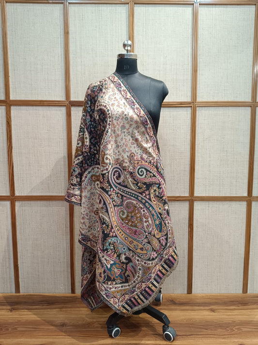 Pashloom multicolor wool stole for wedding gifting, product image 1