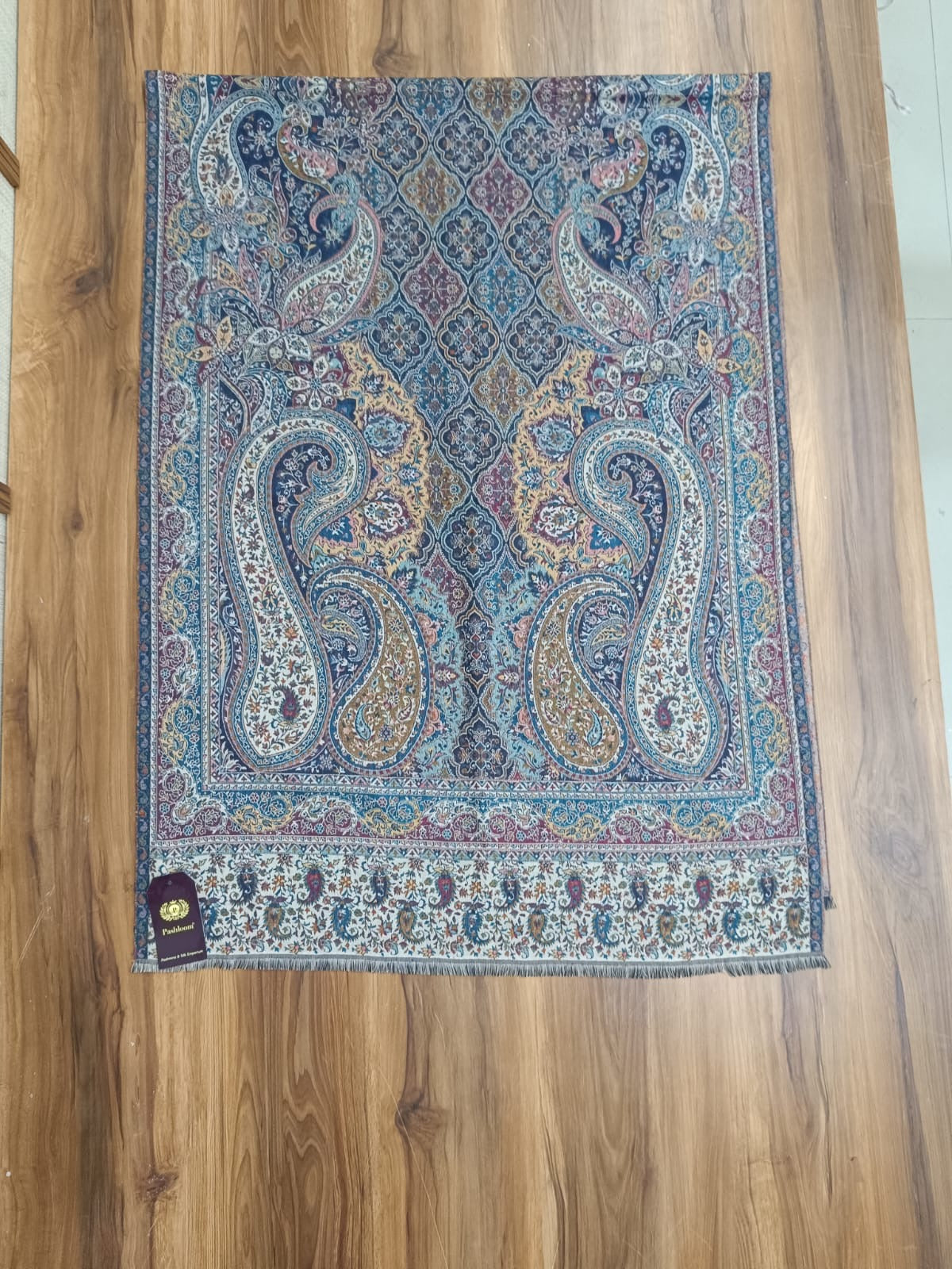 Pashloom multicolor wool stole for wedding gifting, product image 1