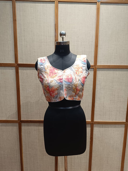 Pashloom™ Pojisan Embroidered Designer Blouse | Soft Viscose Crepe Blouse for Festive