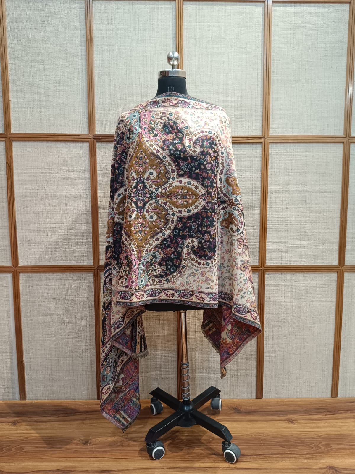 Pashloom multicolor wool stole for wedding gifting, product image 4