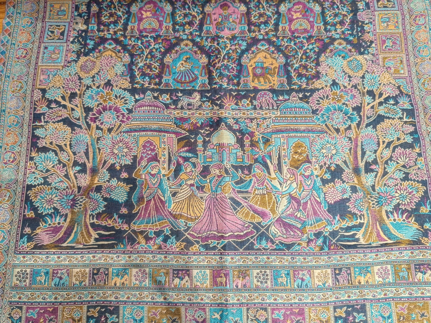 Pashloom multicolor wool stole for wedding gifting, product image 4