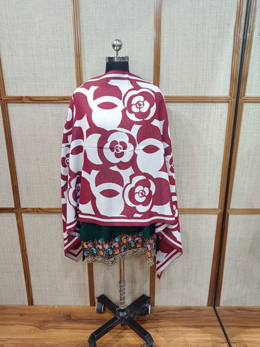 The Pashloom Reversible Woolen Stole | 100%  Wool Elegance