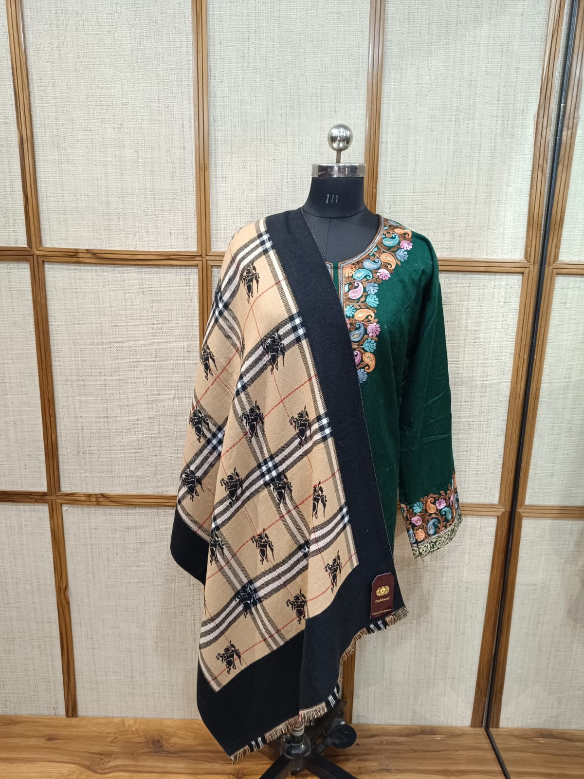 Pashloom assorted color wool stole for winter gifting, product image 2