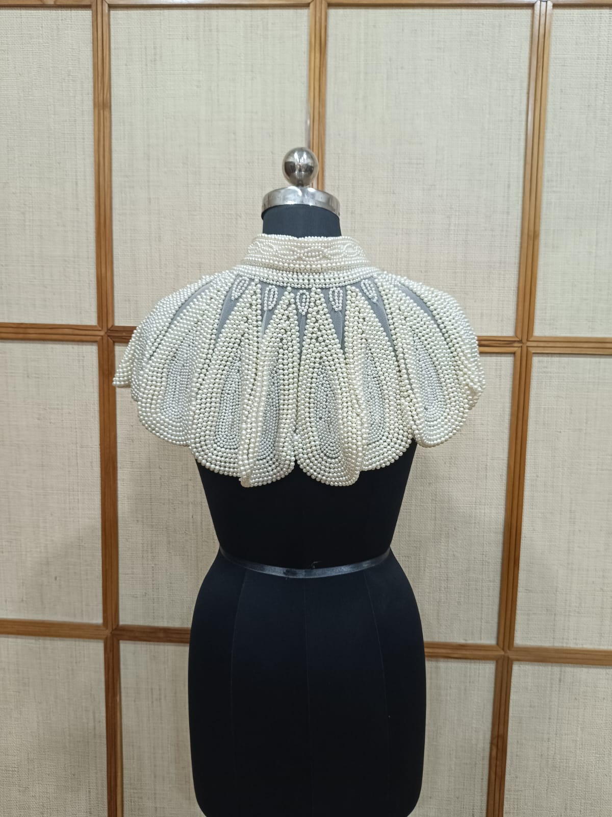 Pearl Cape for Women – White Pearl Shrug Cape for Party & Wedding Wear | Pashloom™