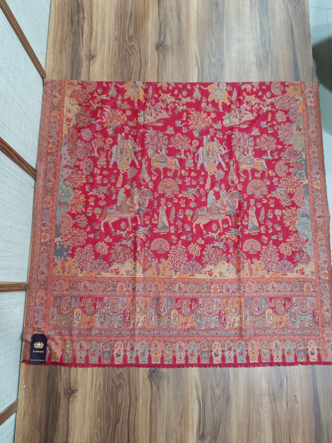 Pashmina Kaani Shawl with Darbari Paisley | Luxury Ethnic Shawl for Men & Women – Pashloom