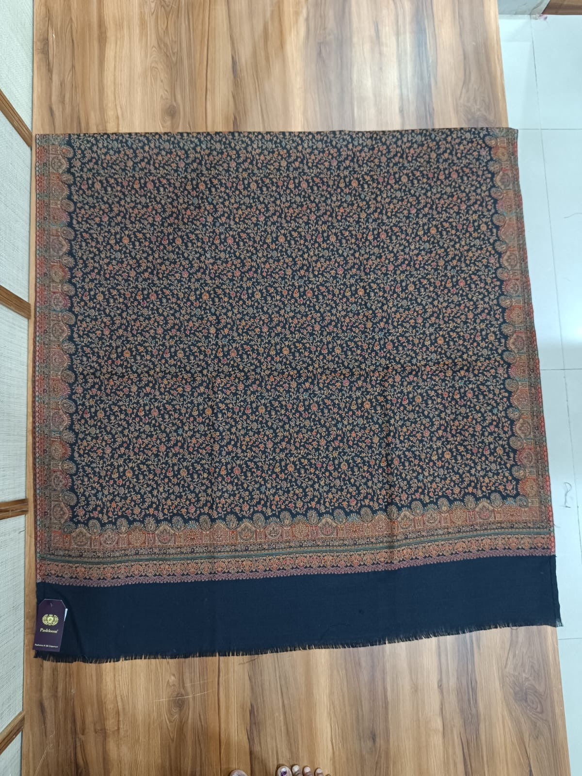 Pashloom™ His & Her Designer Full Work Woolen Shawl Gift Set