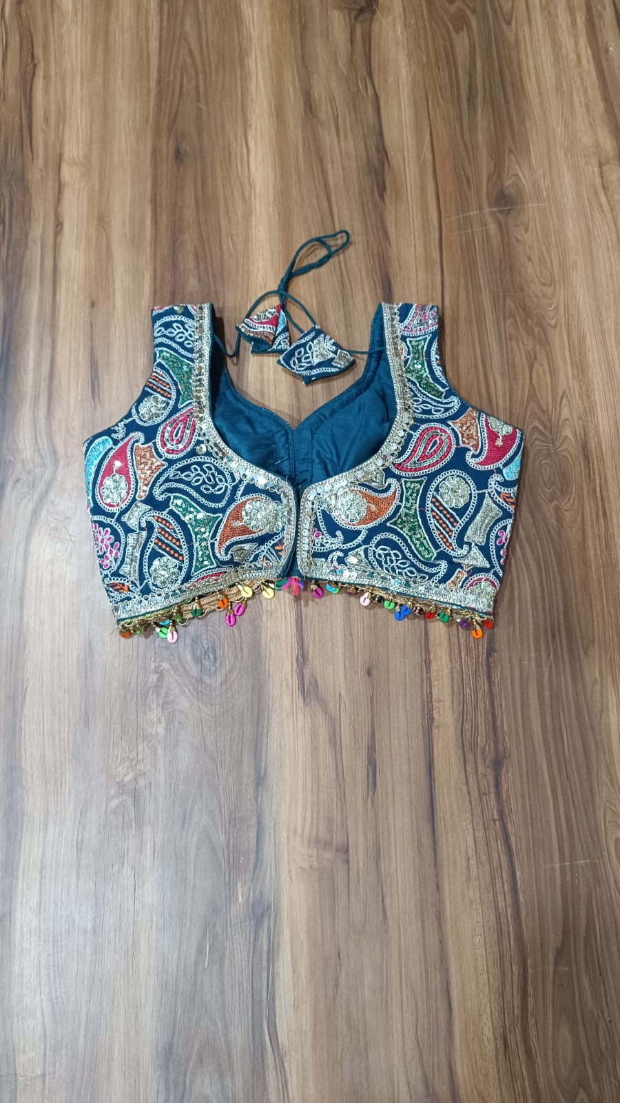 Pashloom blue, red chanderi kurtis for wedding and festive gifting, product image 4