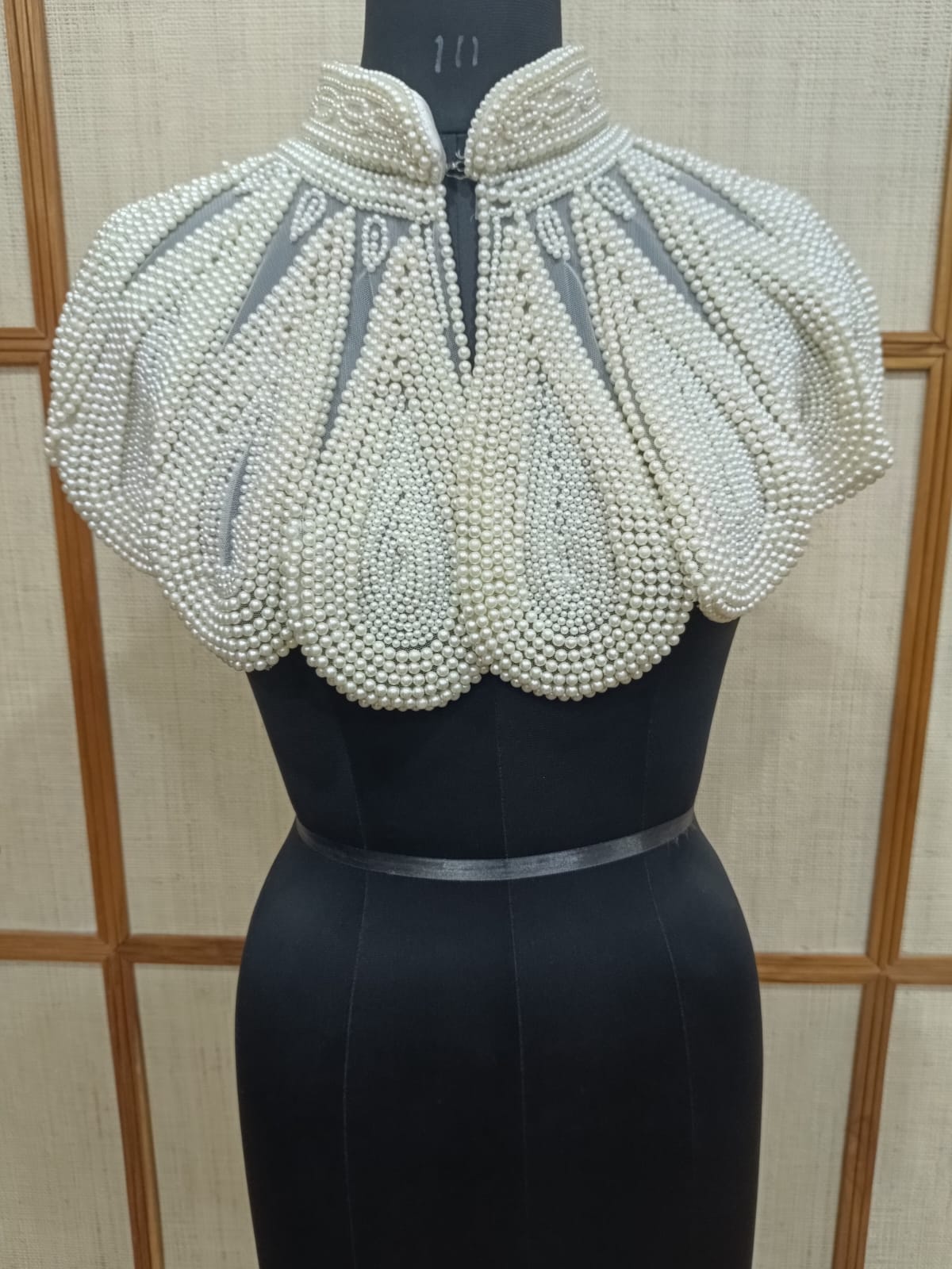 Pearl Cape for Women – White Pearl Shrug Cape for Party & Wedding Wear | Pashloom™