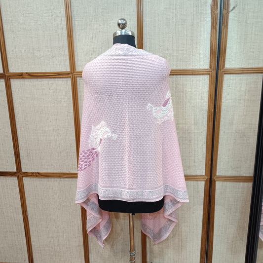 The Multi-Way Knitted Stole: Wear as Wrap or Shrug