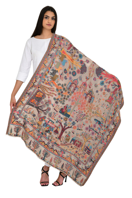 Handwoven Kashmiri Wool Shawl: A Masterpiece of Craftsmanship