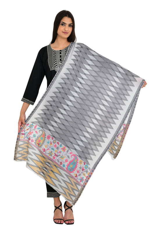 Elegant Premium Wool Stole Shawl for Women with Traditional Kashmiri Craft