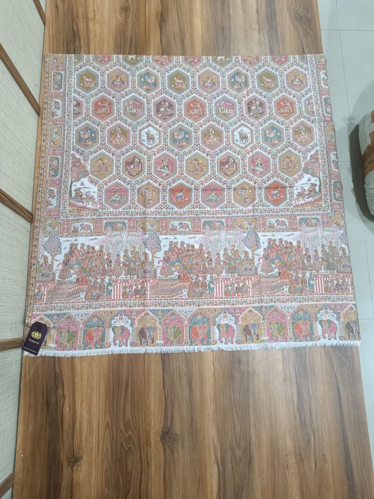Pashloom multicolor wool shawl for wedding and festive gifting, product image 1