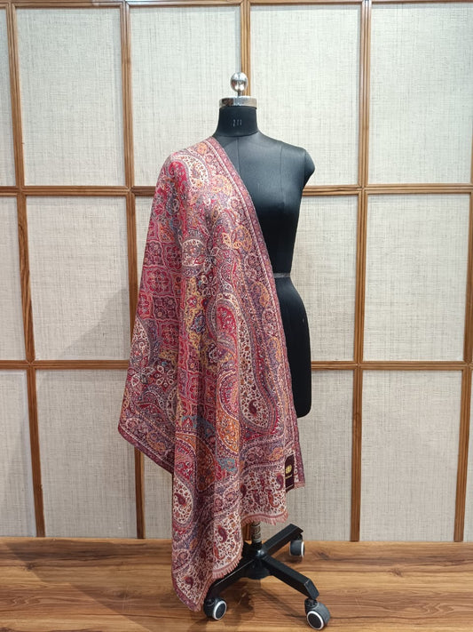 Pashloom multicolor wool stole for wedding gifting, product image 1