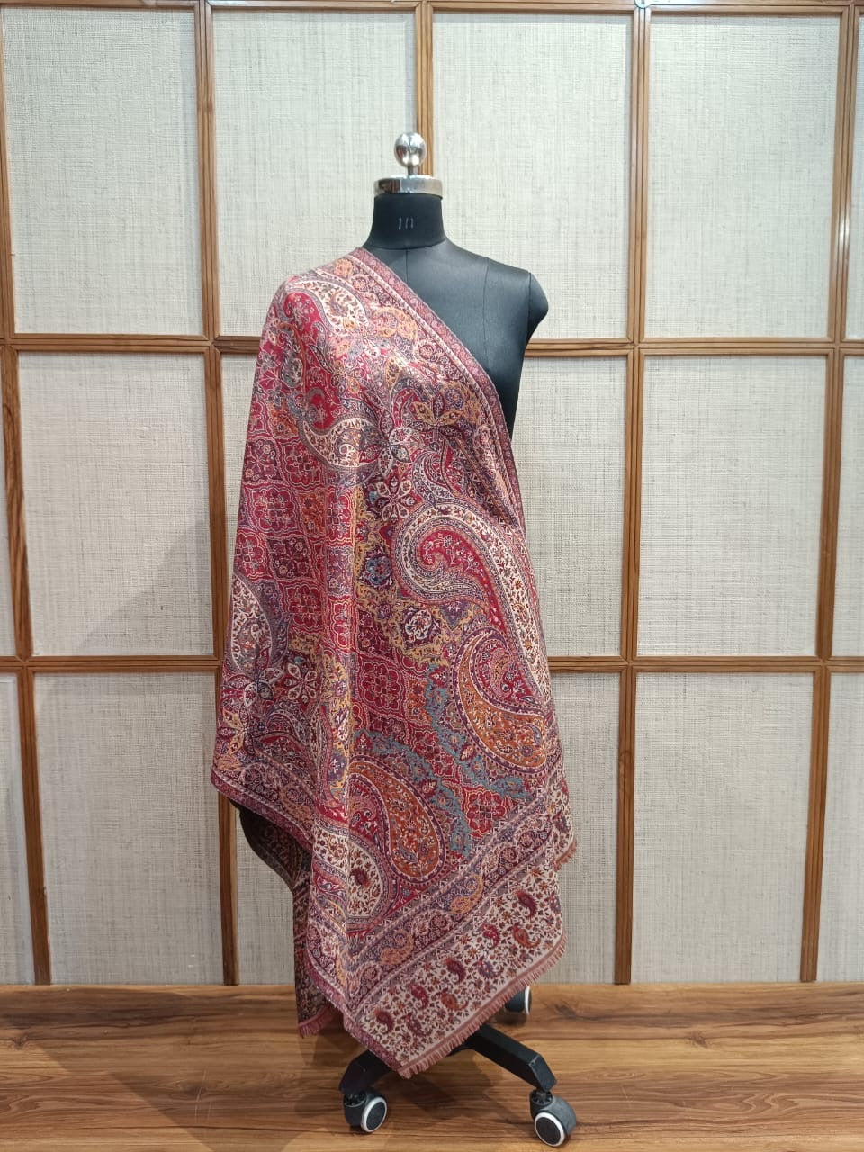 Pashloom multicolor wool stole for wedding gifting, product image 2