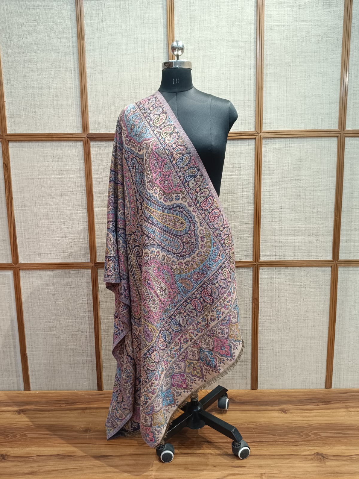 Pashloom multicolor wool stole for wedding gifting, product image 3