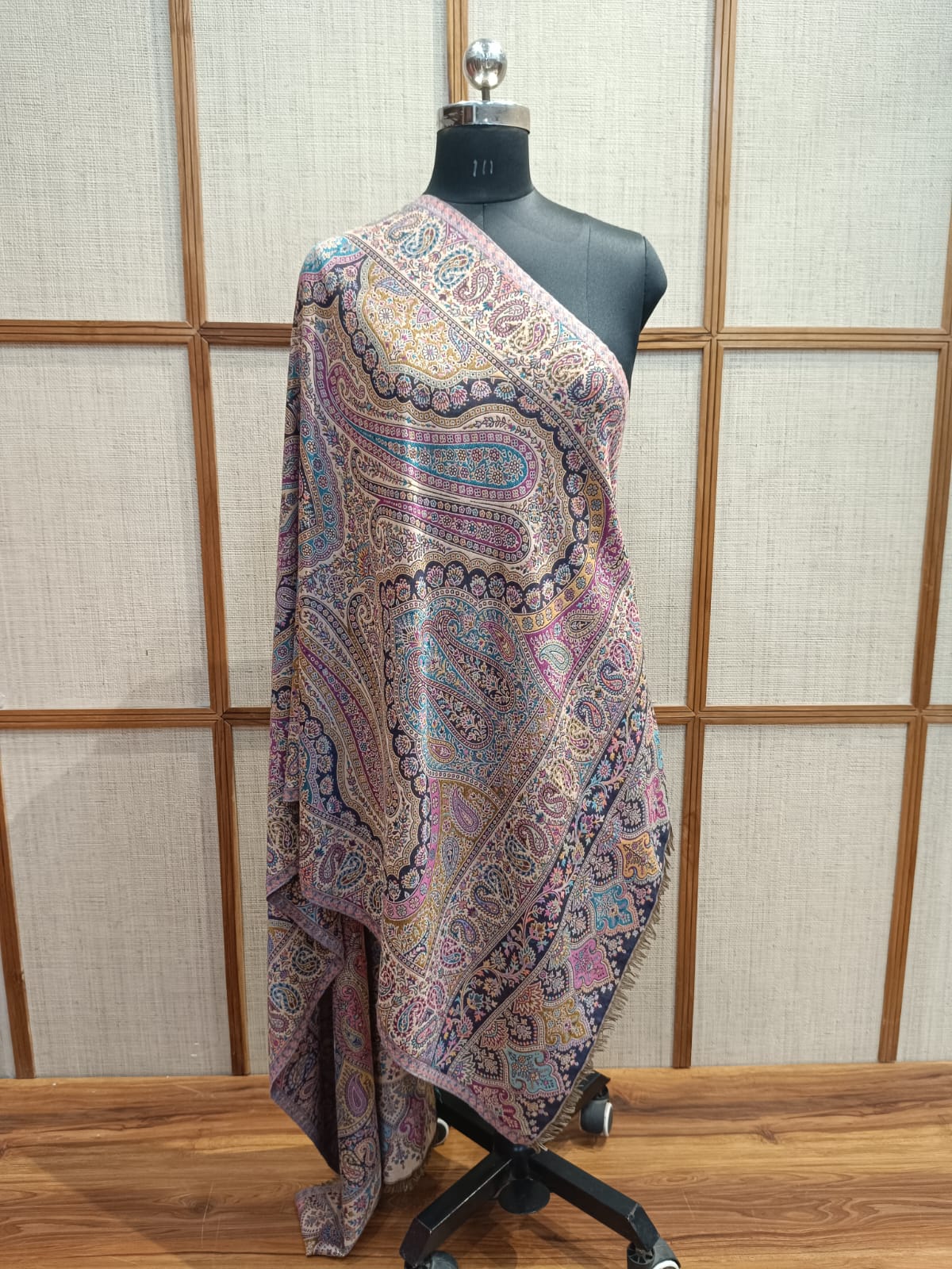Pashloom multicolor wool stole for wedding gifting, product image 5