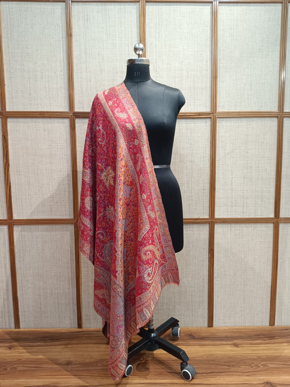 Pashloom multicolor wool stole for wedding gifting, product image 3