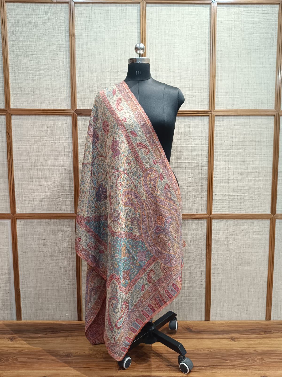 Pashloom multicolor wool stole for wedding gifting, product image 2