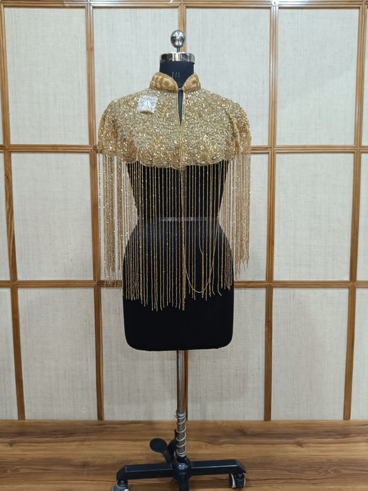 Pashloom golden, white, gold pearl kurtis for wedding and festive gifting, product image 1