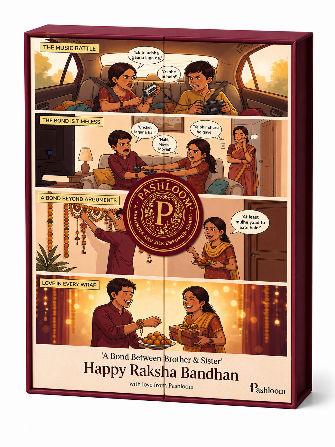 Pashloom Rakshabandhan Bhai Behen Rakhi Gift 