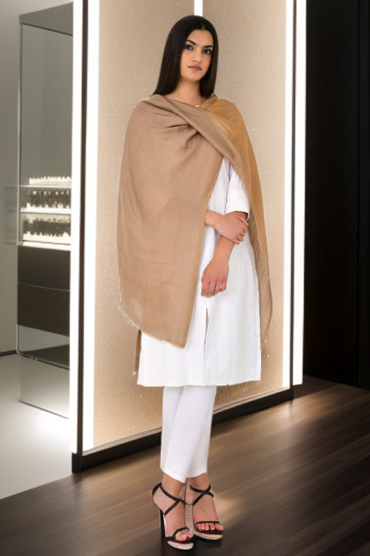 Exclusive Moonlight Zari Reversible Fine Wool Stole