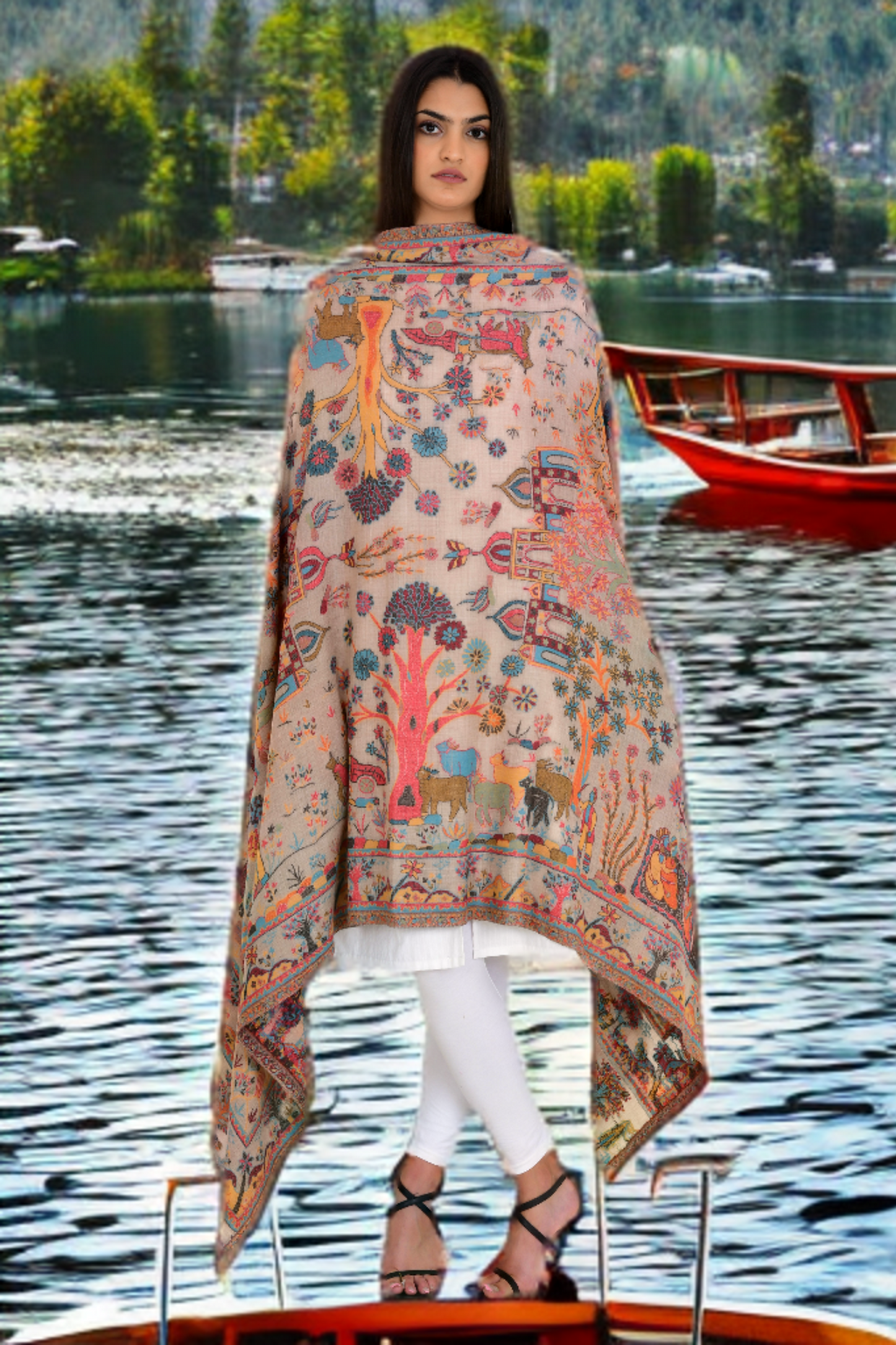 Masterpiece of Craftsmanship Kashmiri Pashmina Shawl