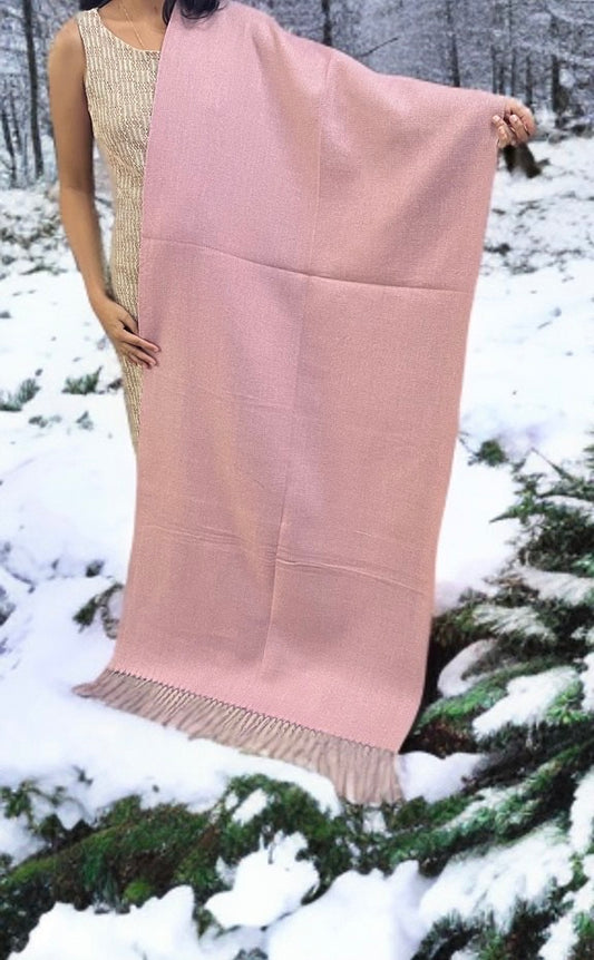 Baby pink stole for women