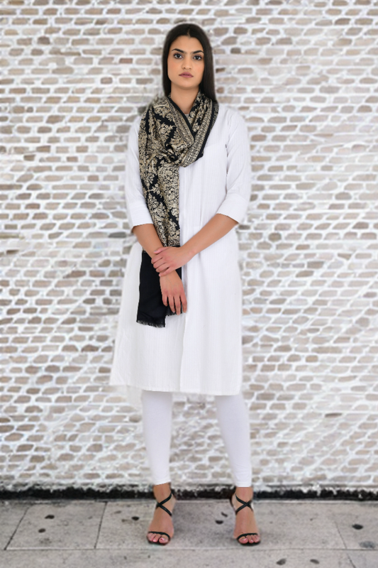 Stunning Embroidered Pashmina Shawl for Stylish Women