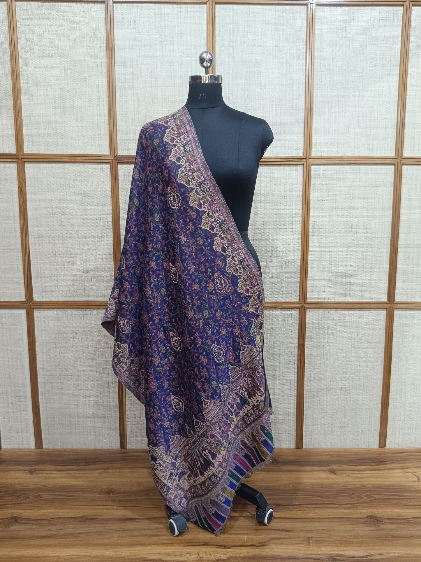 Pashloom multicolor, grey, white, beige 1 wool stole for wedding gifting, product image 2