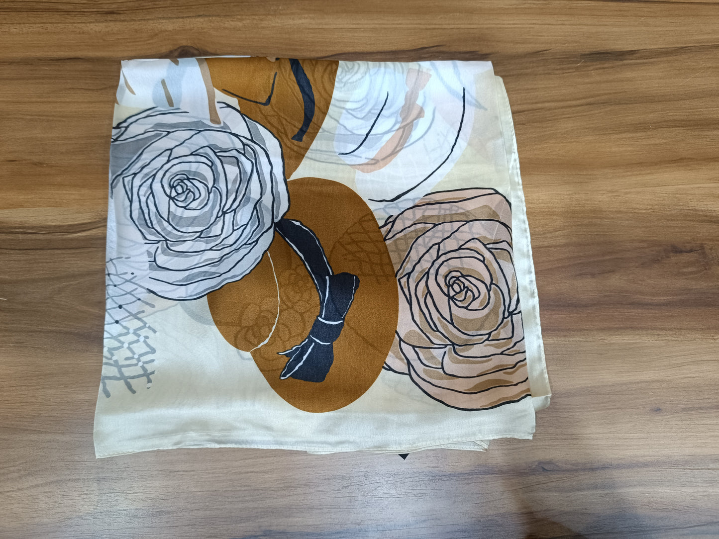 Designer Pattern Silk Scarf for Women
