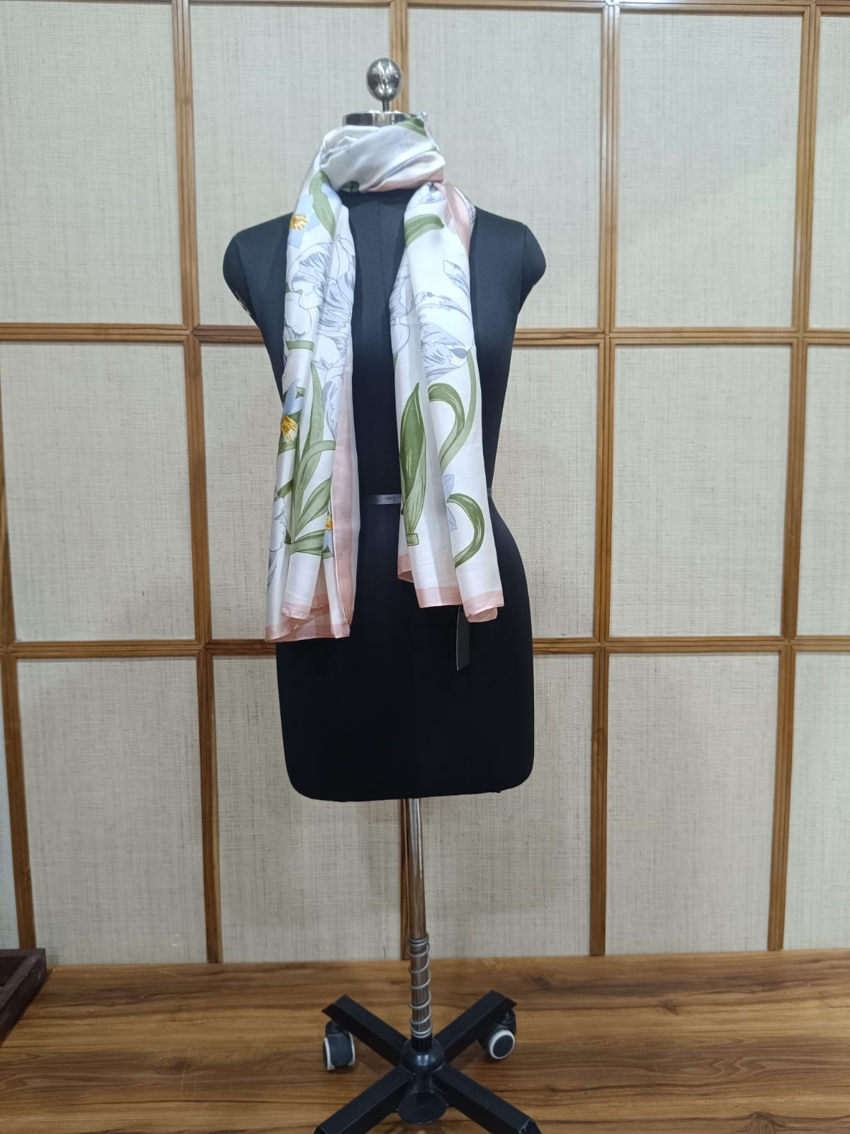 Pashloom baby pink, white, orange, blue silk scarves for premium gifting, product image 3