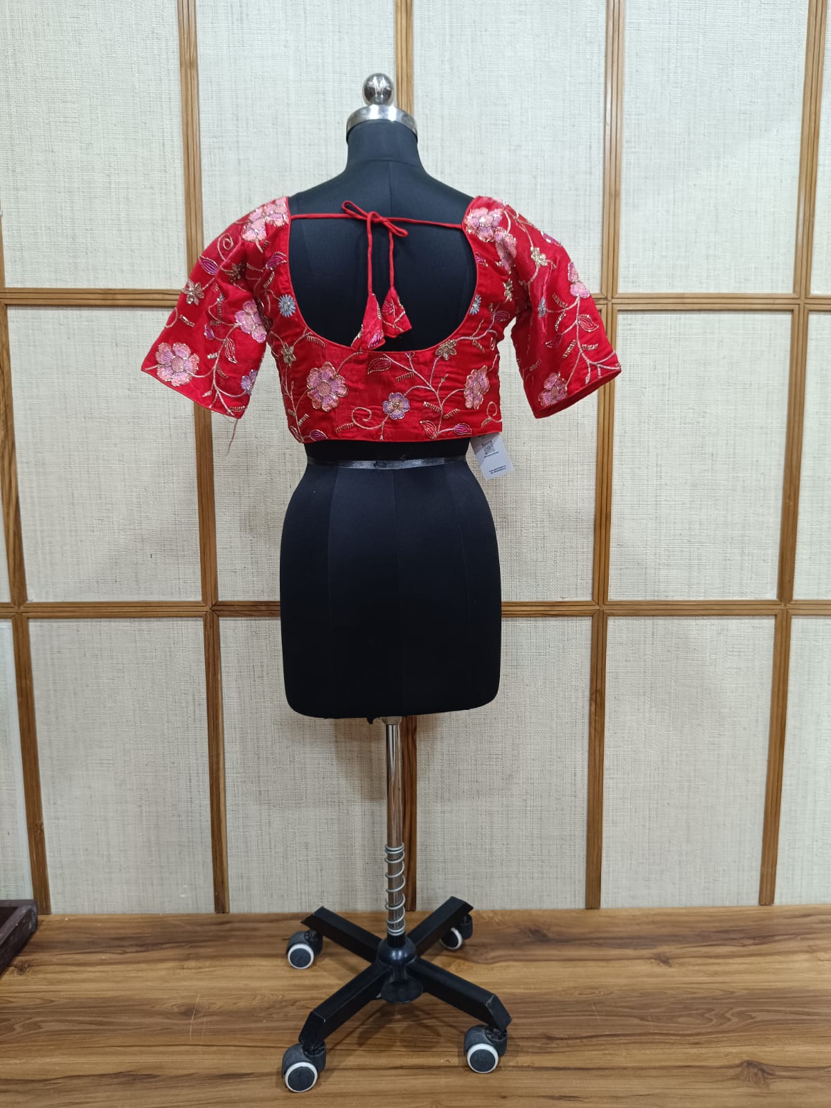 Pashloom pink satin blouse for wedding and festive gifting, product image 2