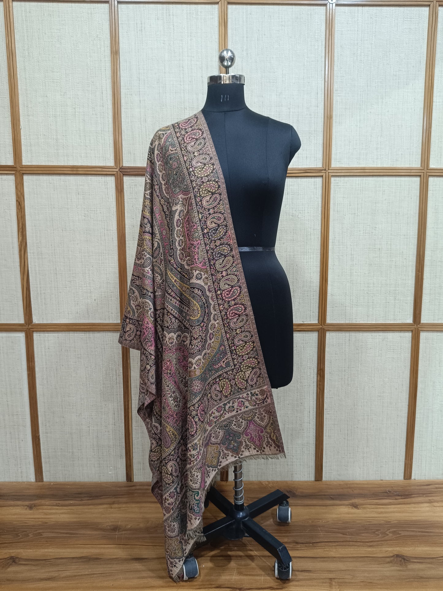 Pashloom multicolor, mustard, grey, white wool stole gift set for wedding gifting, product image 6