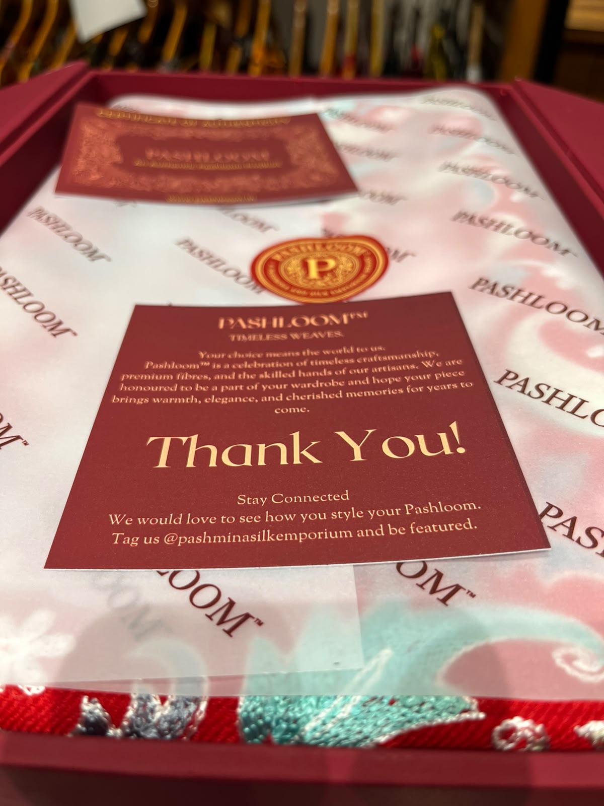 Premium Rakhi Gift Hamper for Sister | Pashloom™ Kashmiri Stole