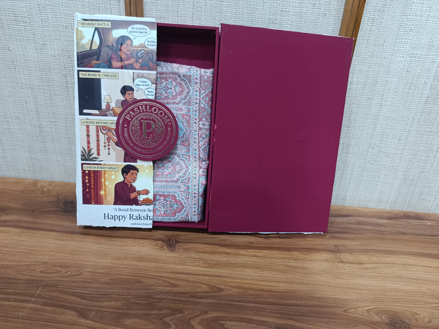 Best Raksha Bandhan Gift for Brother | Premium Kaani Stole with Luxury Gift Box | Pashloom