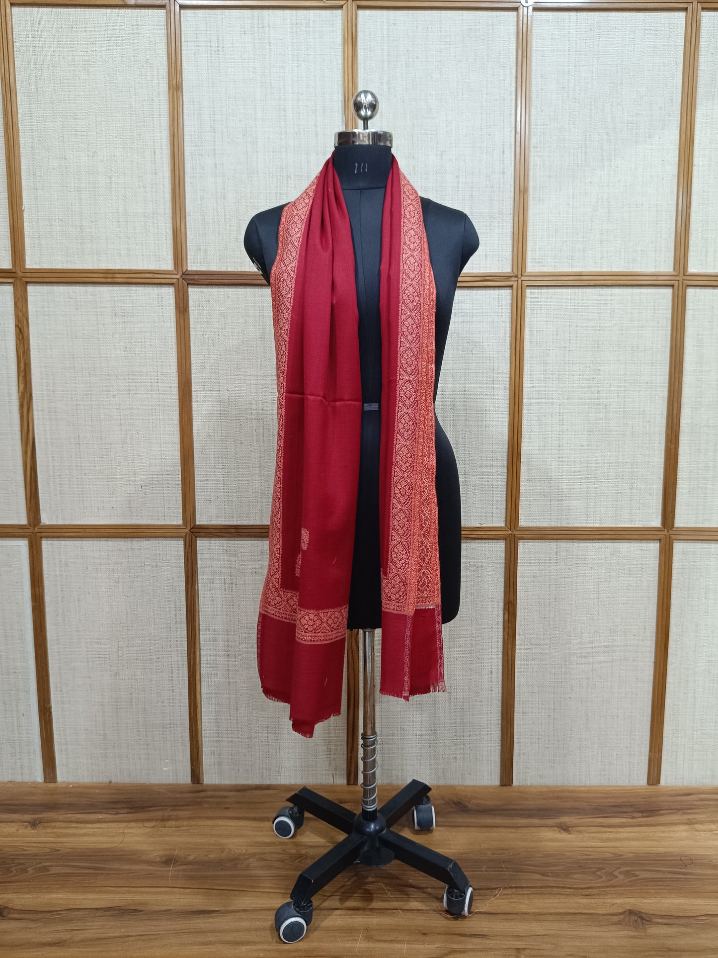 Pashloom™ His & Her Red Barat Celebration Wool Shawl Gift Set