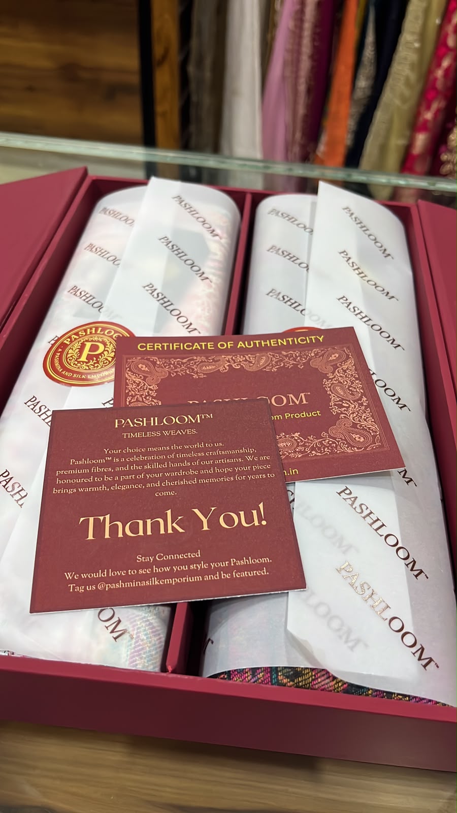 Pashloom™ Premium Shawl Gift Set for Men and Women |Royal His & Her Wool Shawl Gift Set