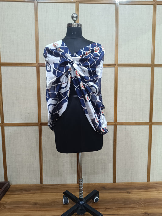 Pashloom baby pink, white, orange, mid sea blue silk scarves for premium gifting, product image 1